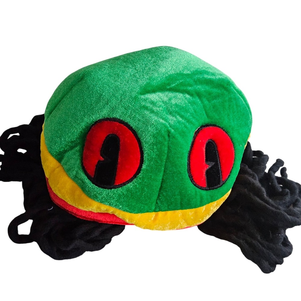 Rainforest Cafe Rastacap Dreadlock Hat Rasta‎ Reggae Novelty Costume Kids